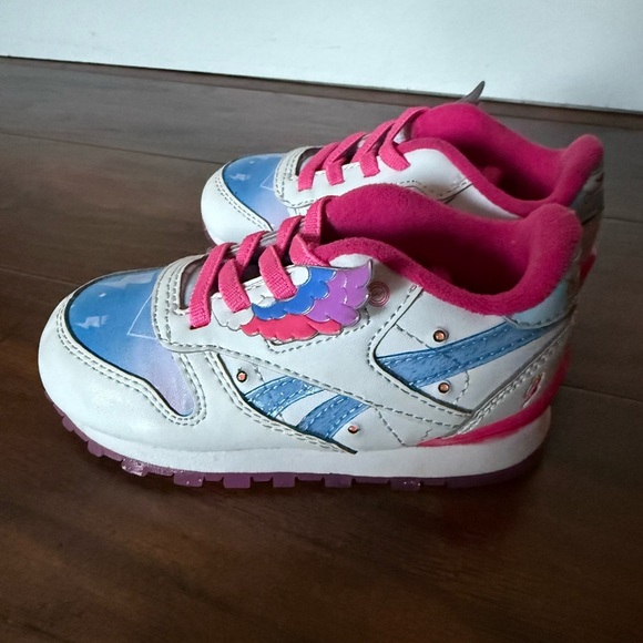 Reebok My Little Pony Zip Storm Light up/Flash Pink and Blue Sneakers-Size 7 - Picture 9 of 15